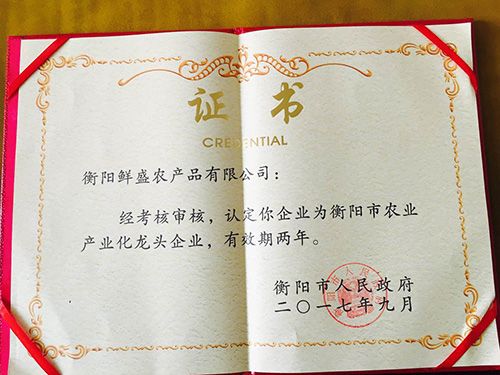 龙头企业认证